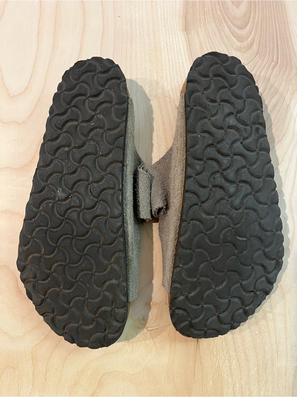 Birkenstock Arizona Taupe Suede Leather Sandals Size 41 US 10 - 10.5 Unisex - Picture 6 of 8